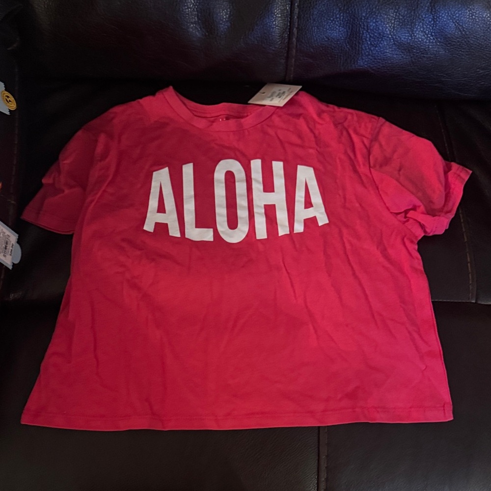 Aloha Kids Short Sleeve T-Shirt - Red